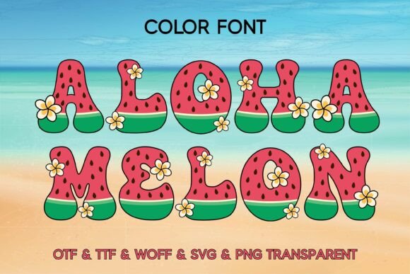 Aloha Melon: A Tropical Color Font for Scroll-Stopping Campaigns