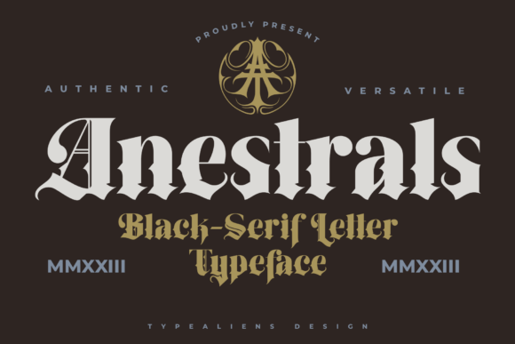 Anestrals: A Bold, Gothic Serif for Editorial Moments
