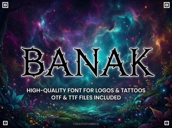 Banak: A Decorative Display Font That Commands Attention