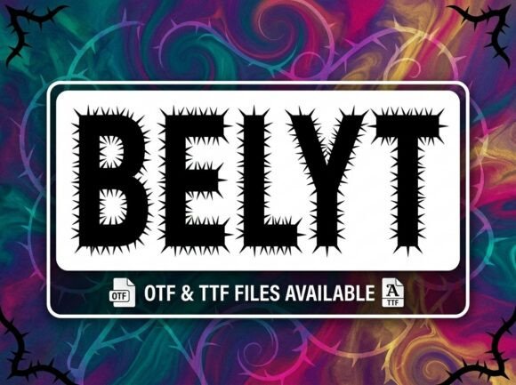Belyt: A Decorative Display Font That Sells Your Handmade Goods