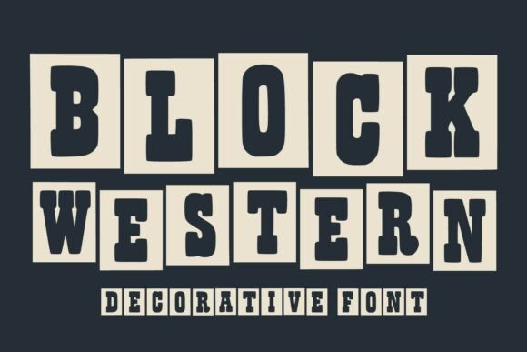 Block Western: A Bold Display Typeface for Authentic Brand Identity