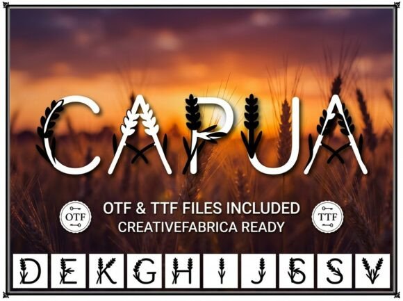 Capua Decorative Font for Handmade Creators