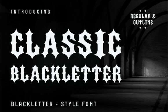 Classic Blackletter: A Bold Display Font for Timeless Brand Identity