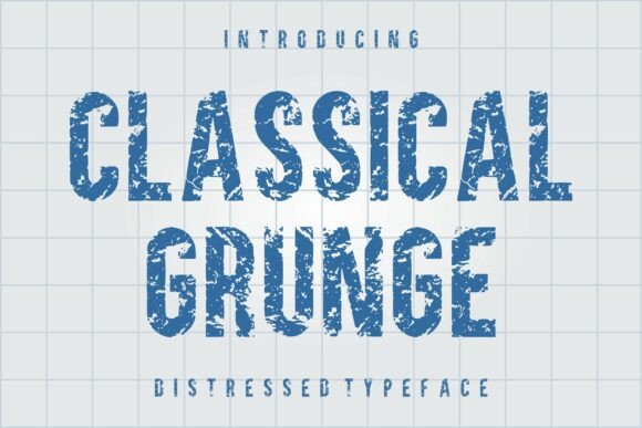 Classical Grunge: A Distressed Sans Serif Display Font for Bold Digital Identity