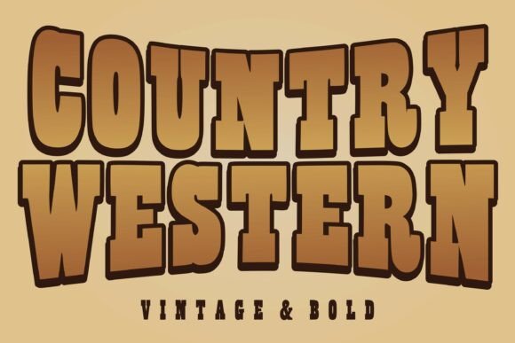 Country Western Font: Bold, Authentic, Scroll-Stopping