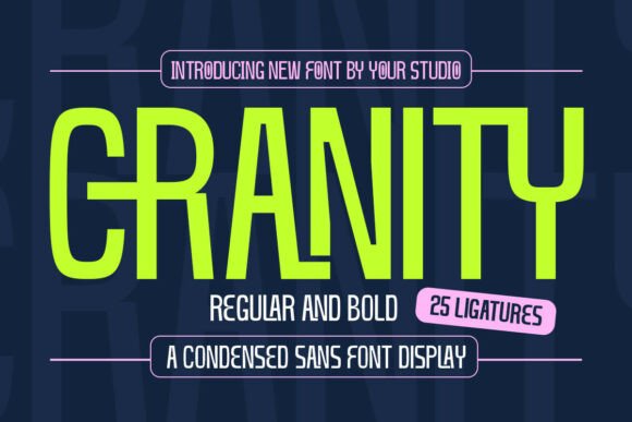 Cranity: A Clean, Confident Display Typeface for Modern Editorial Design