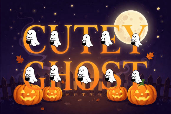 Cutey Ghost: A Festive Display Font for Brand Charm