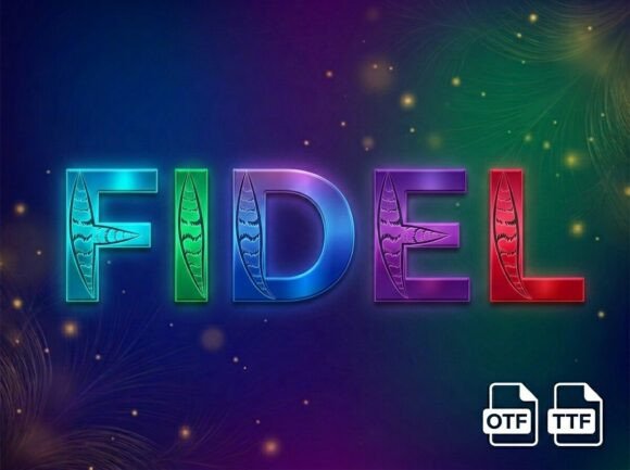 Fidel: A Decorative Display Font That Commands Attention