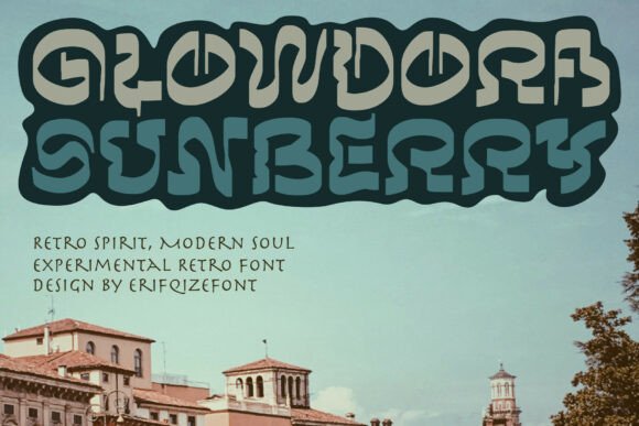Glowdora Sunberry: A Playful Retro Display Font for Handmade Creators