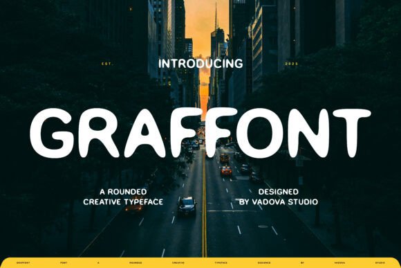 Graffont: A Rounded Sans Serif with Street-Smart Charm