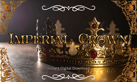 Imperial Crown Font: Royal Serif Elegance for Handmade Creators