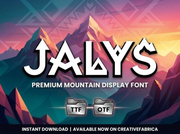Jalys: A Decorative Display Font That Sells Your Craft