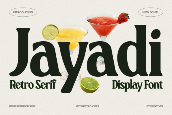 Jayadi: A Retro Serif Font That Makes Your Campaigns Instantly Recognizable