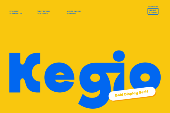 Kegio: A Bold, Playful Display Font for Small Business Branding