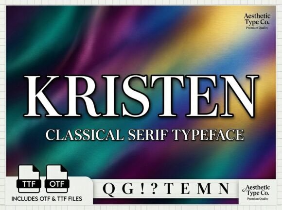 Kristen: A Decorative Font That Commands Attention