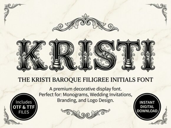 Kristi: A Decorative Display Font for Editorial Impact