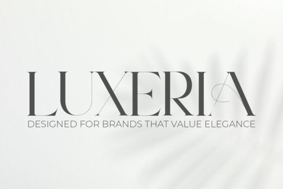 Luxeria: A Serif Font That Makes Your Campaign Stand Out