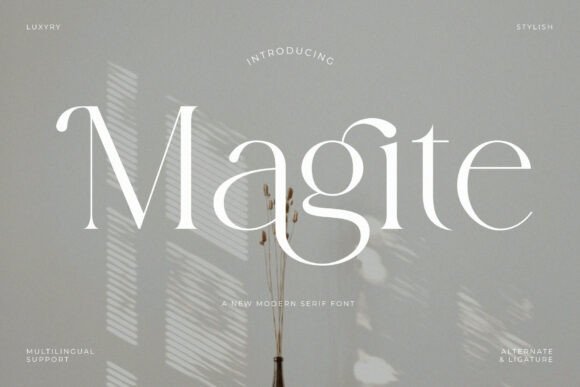 Magite: A Display Serif Font That Elevates Digital Branding