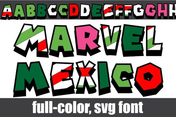 Marvel Mexico: A Bold, Full-Color Display Typeface for Heroic Branding