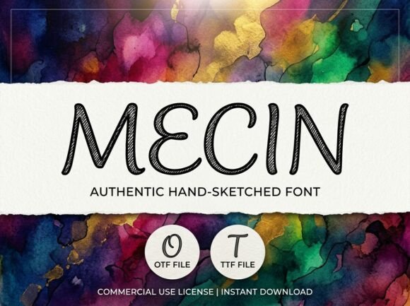 Mecin: A Decorative Display Font That Commands Attention