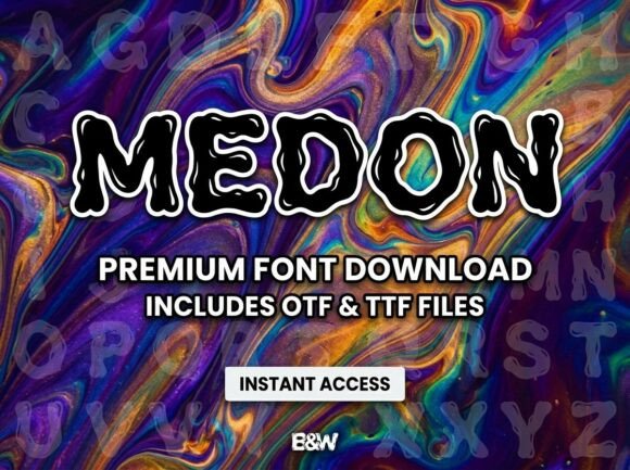 Medon: A Decorative Font That Earns Its Place