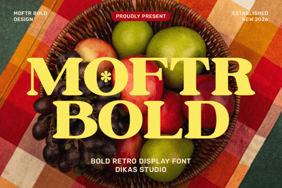 Moftr: A Bold Vintage Serif Font for Confident Branding