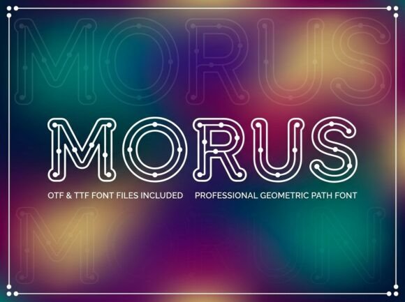 Morus: A Decorative Display Font That Elevates Real Branding