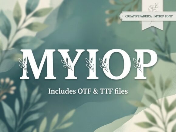 Myiop: A Bold Decorative Typeface for Scroll-Stopping Marketing