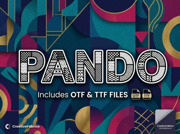 Pando: A Vibrant Display Typeface for Small Business Branding