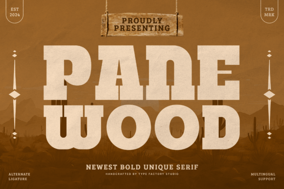 Panewood: A Bold Serif Font for Memorable Small Business Branding
