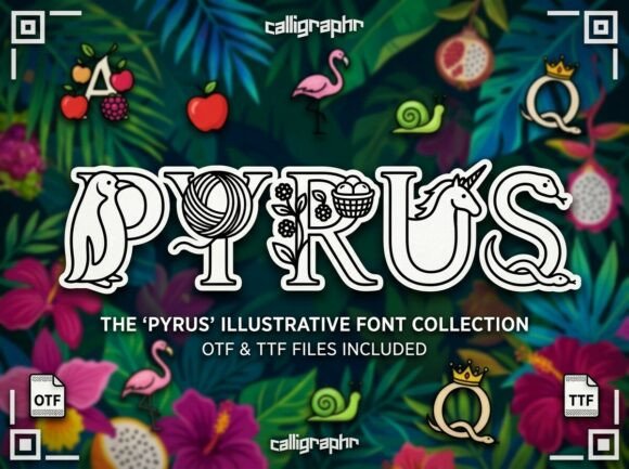 Pyrus: A Whimsical Display Typeface for Memorable Branding