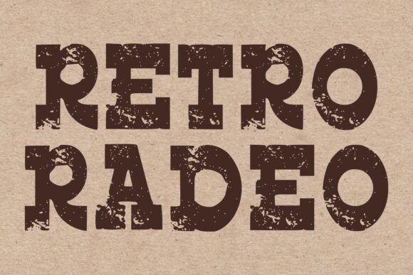 Retro Radeo: A Bold Slab Serif for Handmade Brands