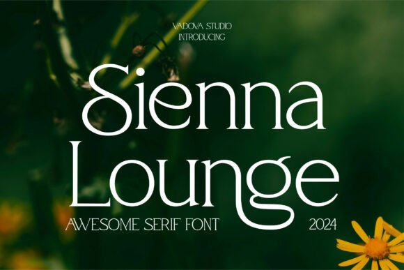 Sienna Lounge: A Refined Serif Display Font for Elegant Branding