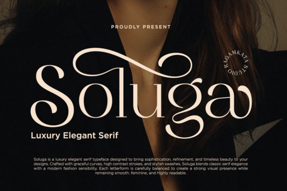 Soluga: A Luxury Serif Font for High-End Brand Identity
