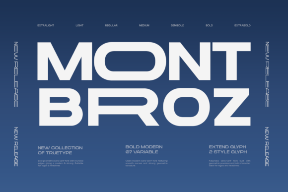 TRT Mont Broz: A Bold, Modern Sans Serif for Handmade Brands