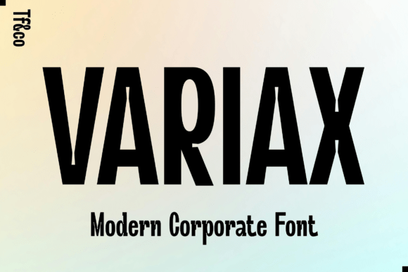 Variax: A Clean, Confident Sans Serif for Small Business Branding